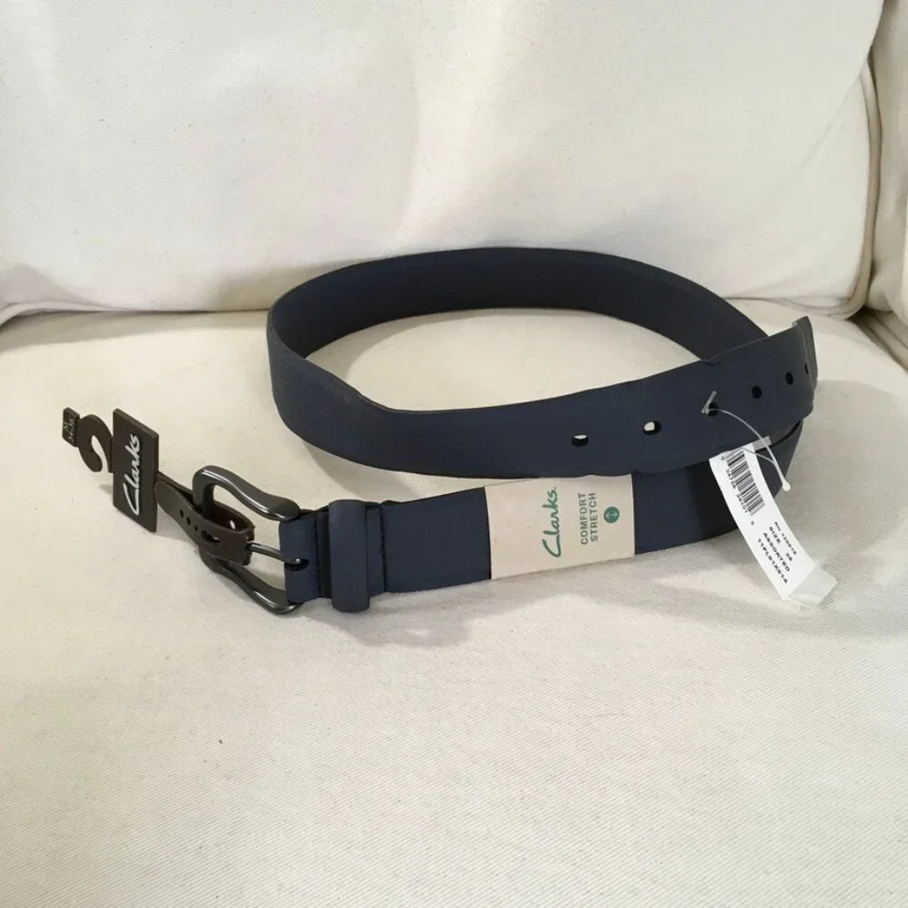 Clarks Comfort Stretch Dark Gray Unisex Belt